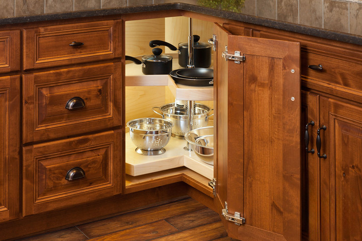 Century Components Contender Series Lazy Susan - Two 28" Pie Cut Shelves - Hardware Included (CON28PCPF)