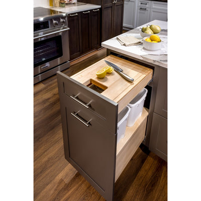 Century Components - 14" Cutting Board Pull-Out for 34 Quart Waste Container Applications - CBP140-34PF