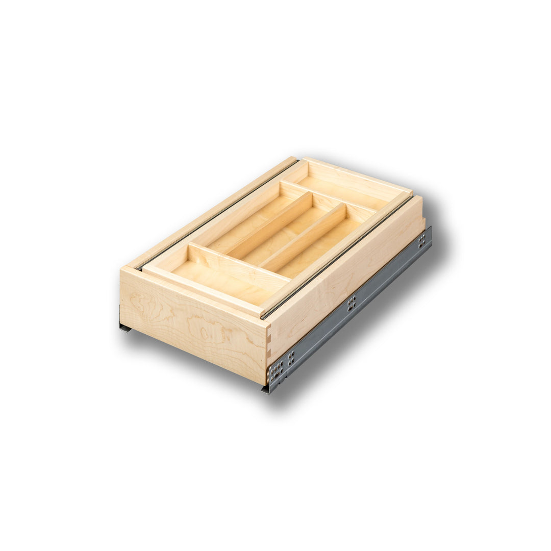 12" Double Tier Silverware Drawer with Soft-Close Slides, studio view 2