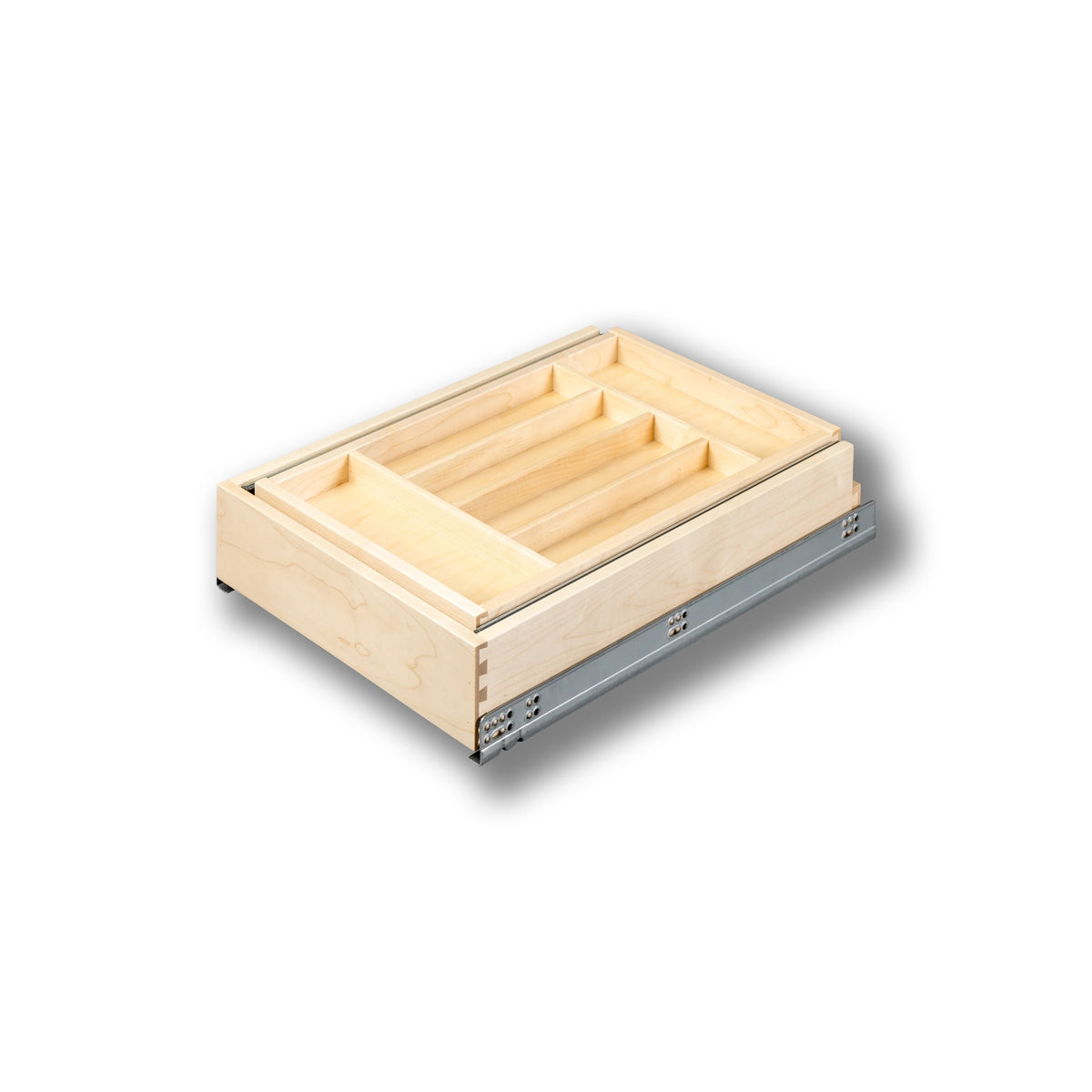 15" Double Tier Silverware Drawer with Soft-Close Slides