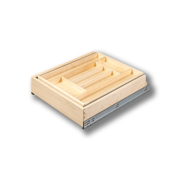 18" Double Tier Silverware Drawer with Soft-Close Slides