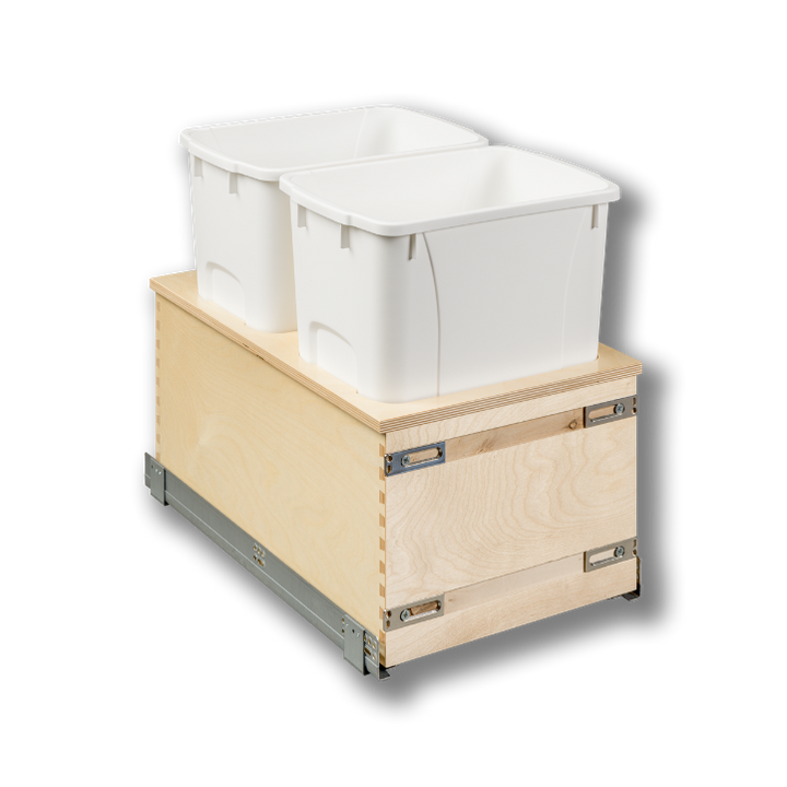 Century Components 15" Edge Series 34 Quart Bottom Mount Waste Container (EDGBM140-34PF)