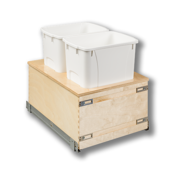 Century Components 18" Edge Series 34 Quart Bottom Mount Waste Container (EDGBM170-34PF)
