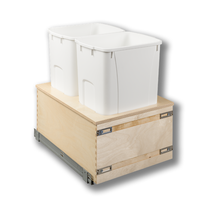 Century Components 18" Edge Series 50 Quart Bottom Mount Waste Container (EDGBM170-50PF)