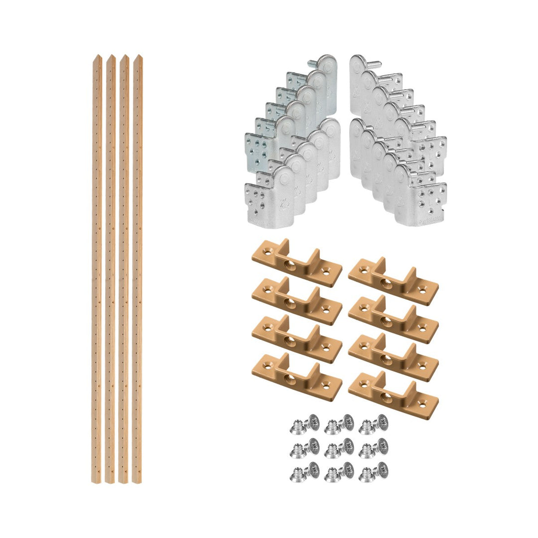 Edge Series X-Bracket Pantry Cabinet Kit - 1 1/4" W x 59" H in Baltic birch, studio view 2