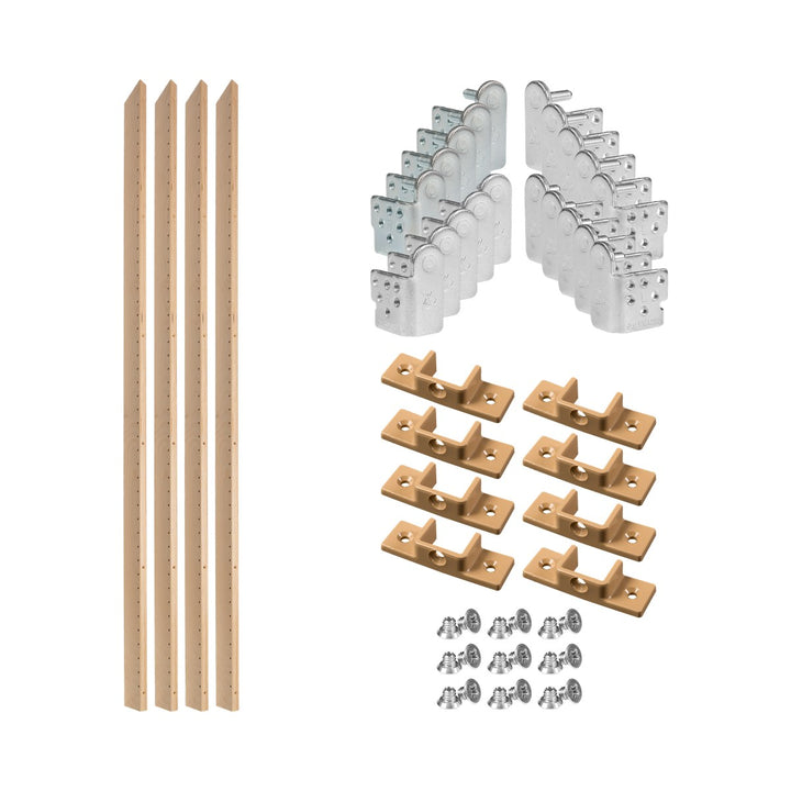 Edge Series X-Bracket Pantry Cabinet Kit - 2 1/2" W x 59" H in Baltic birch, studio view 2