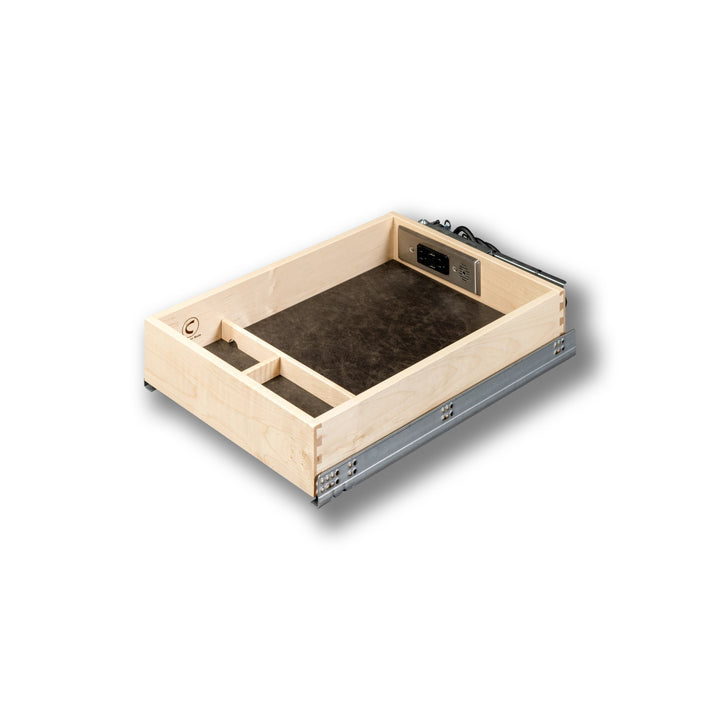 15" Face Frame Galaxy Charging Drawer AC/USB-A