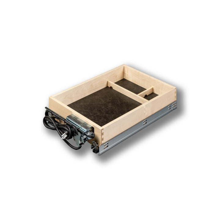 15" Face Frame Galaxy Charging Drawer AC/USB-A, studio view 5
