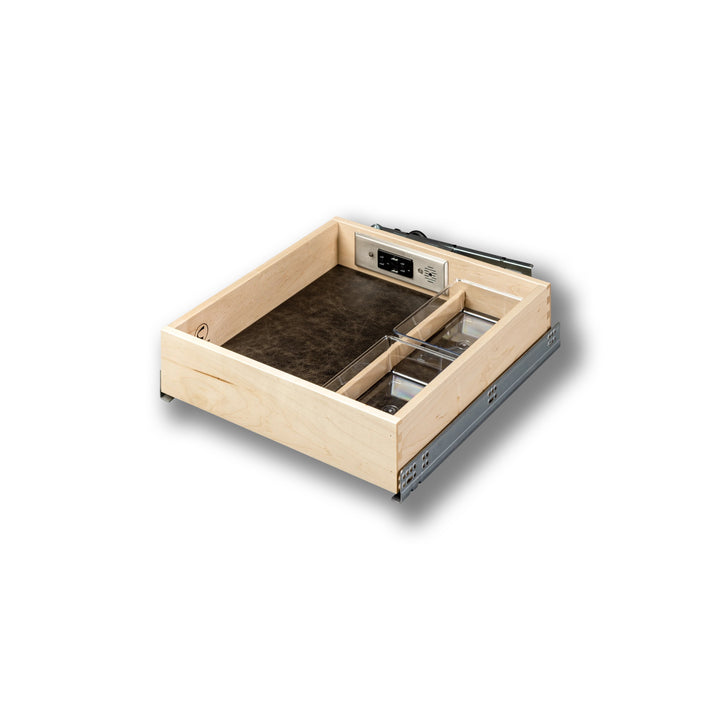 16 1/2" Vanity Frameless Galaxy Charging Drawer AC/USB-A