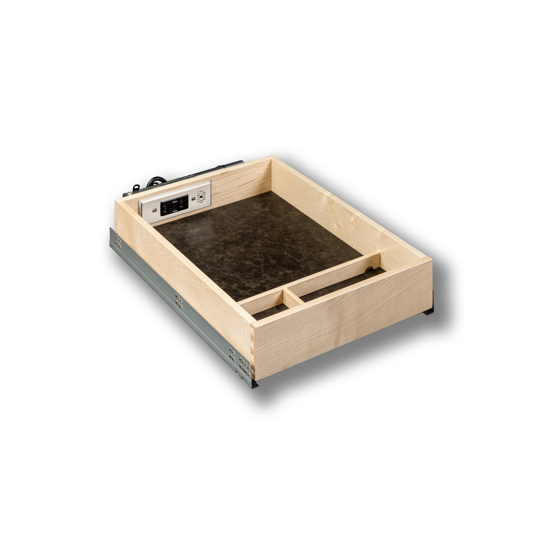 16 1/2" Frameless Galaxy Charging Drawer AC/USB-A, studio view 2