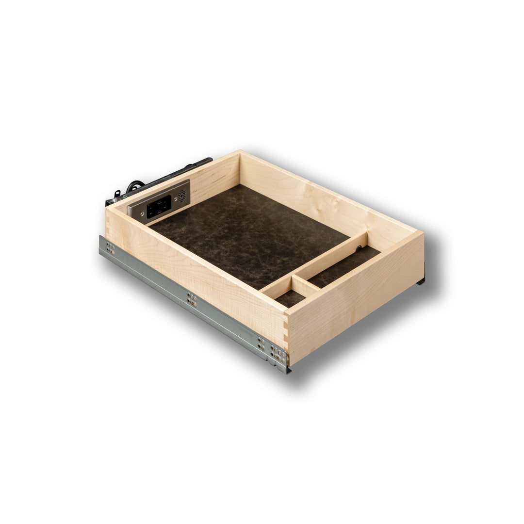 16 1/2" Frameless Galaxy Charging Drawer AC/USB-A, studio view 3