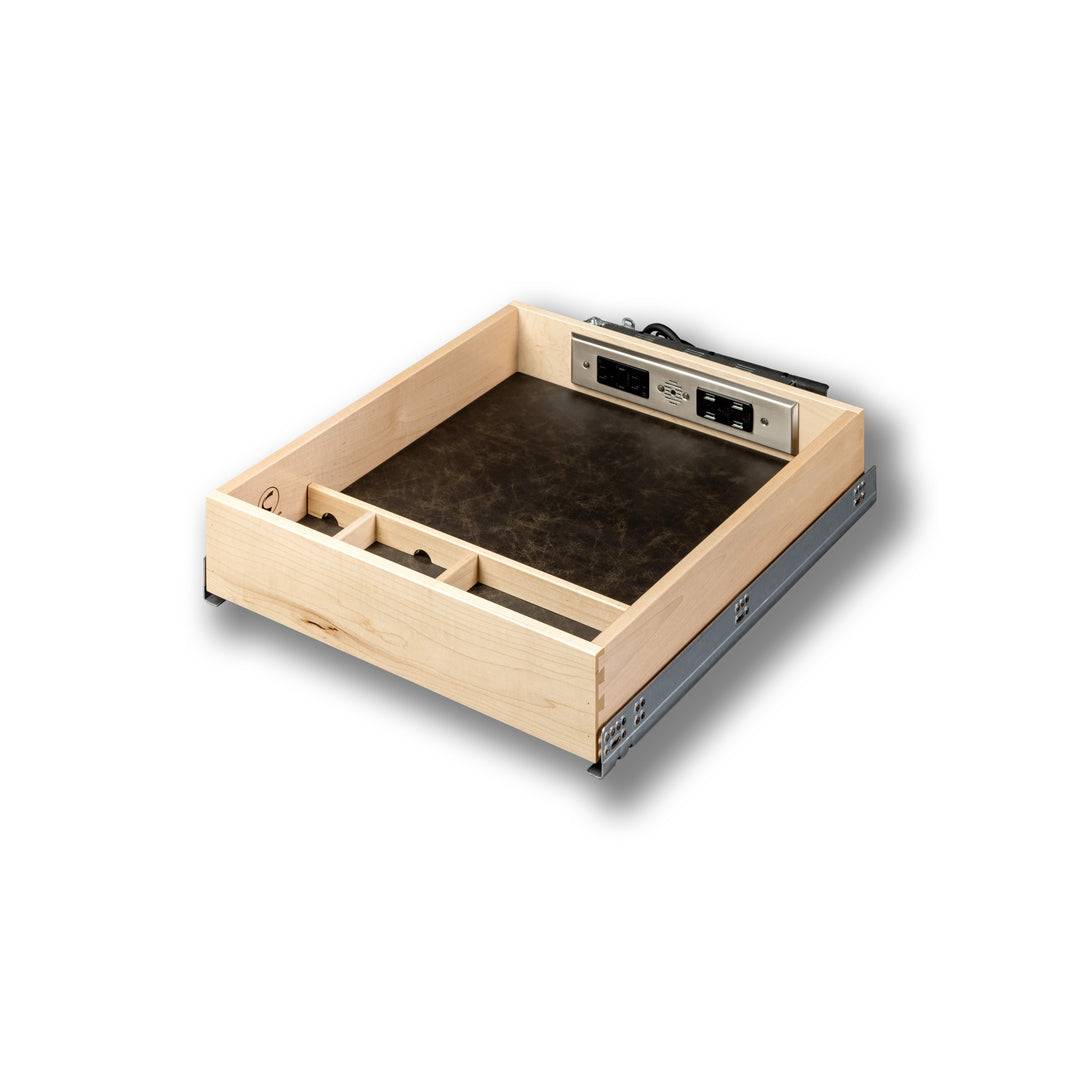 18" Face Frame Galaxy Charging Drawer AC/USB-A/USB-C