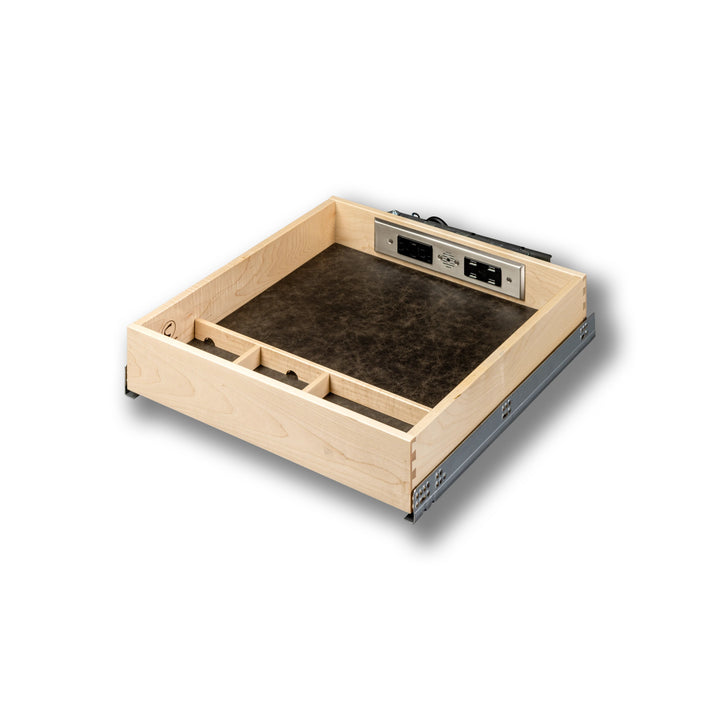 19 1/2" Frameless Galaxy Charging Drawer AC/USB-A/USB-C