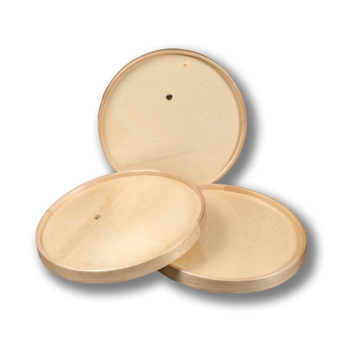 Century Components 2 Shelf D-Shape Lazy Susan Shelf Only, 32 Inch Diameter - Hardware Sold Separately (SHO32DSPF)