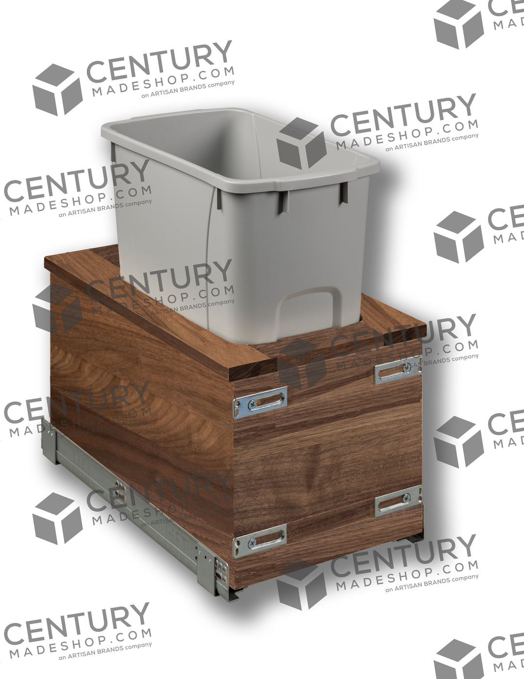 Century Components 12" Riviera Series 34 Quart Single Bottom Mount Vanity Waste Container (RIVBM115-34PF-18-GR)