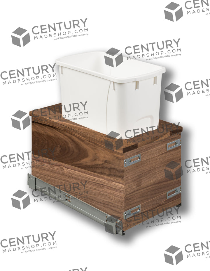 Century Components 12" Riviera Series 34 Quart Single Bottom Mount Vanity Waste Container (RIVBM115-34PF-18)