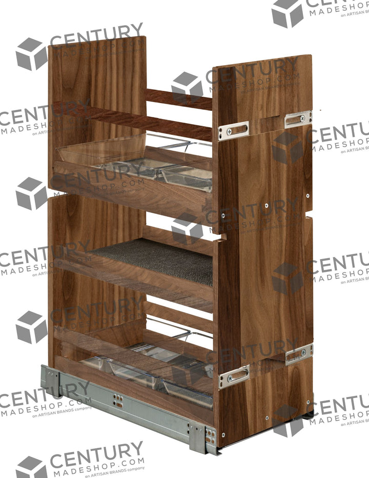 Century Components Riviera Series Vanity Organizer Pull-Out / Walnut (RIVBO85PF-18)