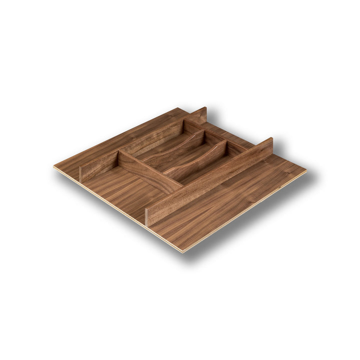 20" Riviera Series Silverware Tray Insert in walnut, studio view 4