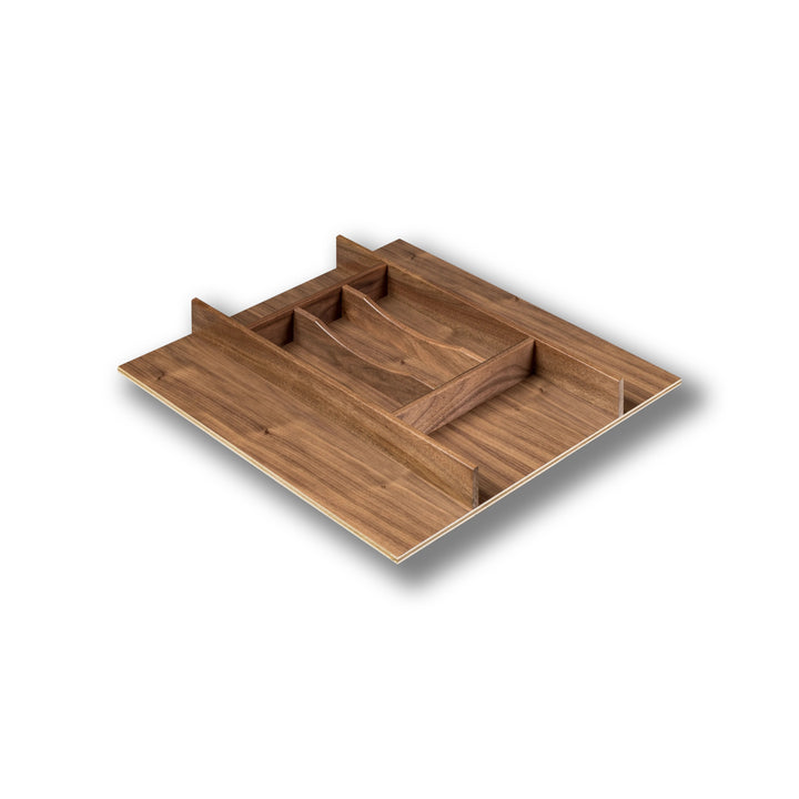20" Riviera Series Silverware Tray Insert in walnut, studio view 5