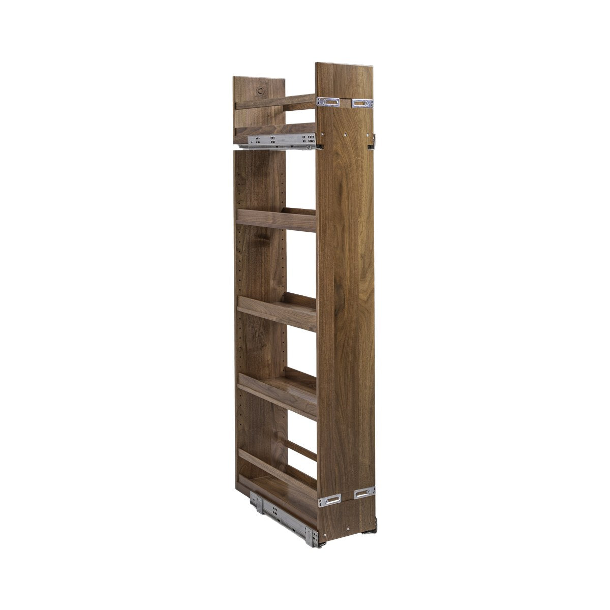 8 1/2" x 55" Riviera Series Tall Pantry Pull-Out in walnut