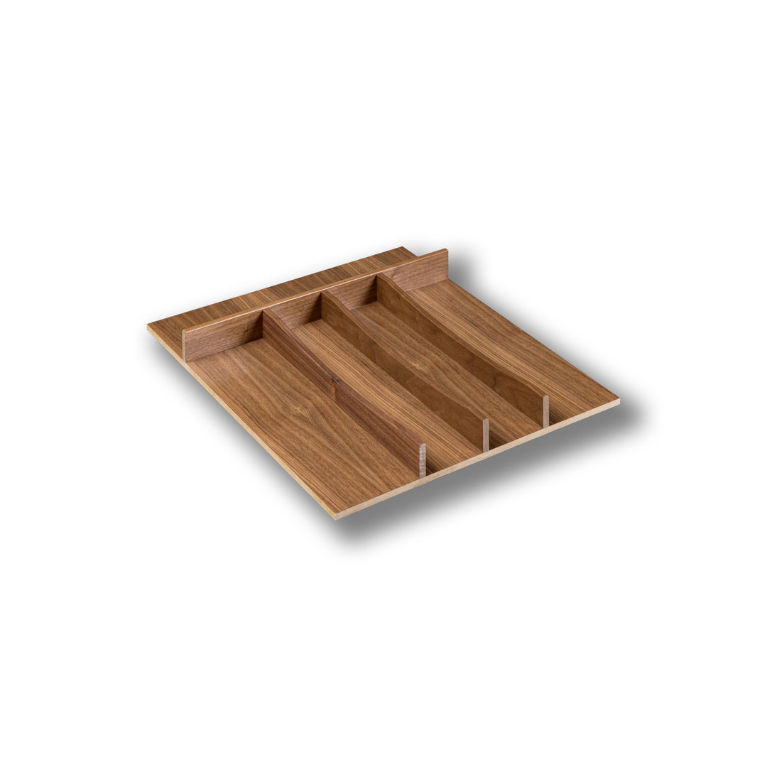 18" Riviera Series Utensil Tray Insert in walnut
