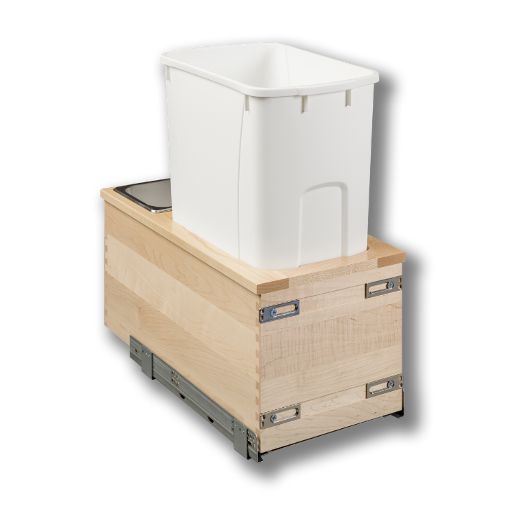 Century Components 12" Signature Series 34 Quart Bottom Mount Waste Container (SIGBM115-50PF)