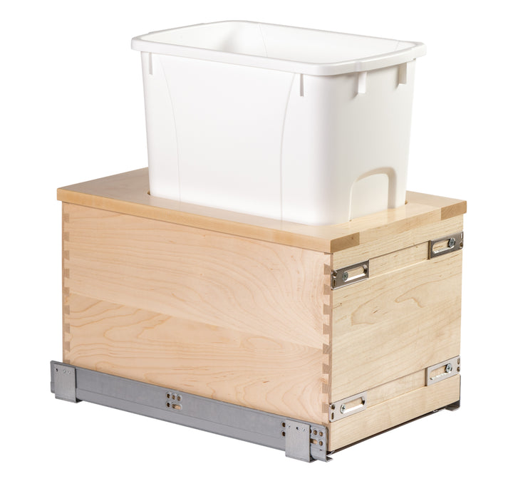 Century Components 12" Signature Series 34 Quart Single Bottom Mount Vanity Waste Container (SIGBM115-34PF-18-GR)