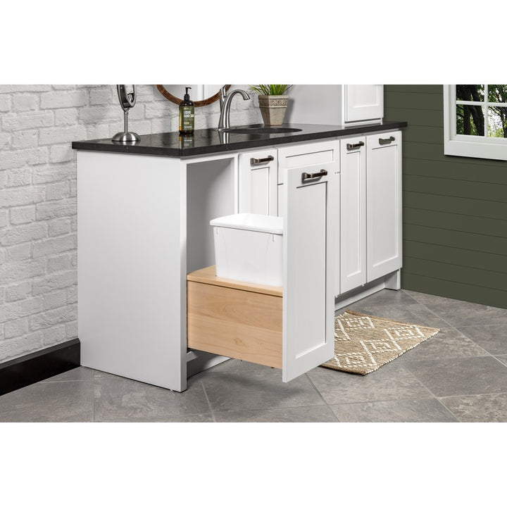 Century Components 12" Cascade Series 34 Quart Single Bottom Mount Vanity Waste Container - CASBM115-34PF-18 (Replaces CASBM11PF-18)