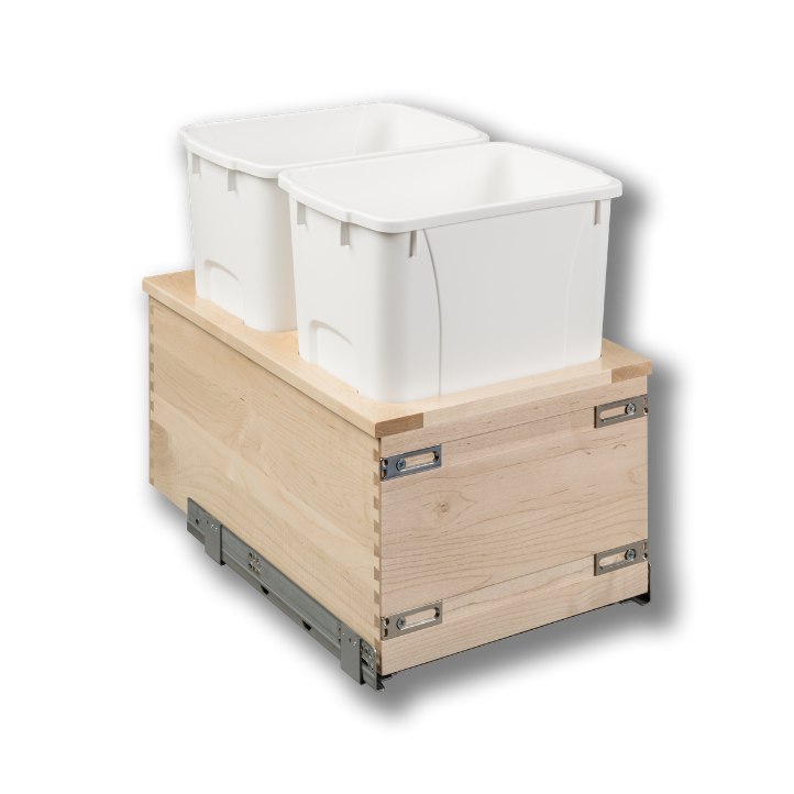 Century Components 15" Signature Series 34 Quart Bottom Mount Waste Container (SIGBM145-34PF)