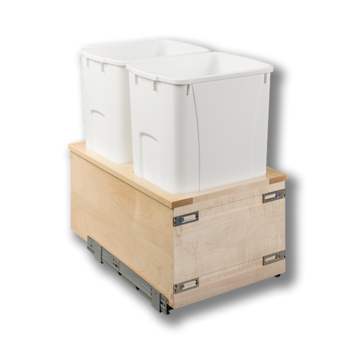 Century Components 15" Signature Series 50 Quart Bottom Mount Waste Container (SIGBM145-50PF)