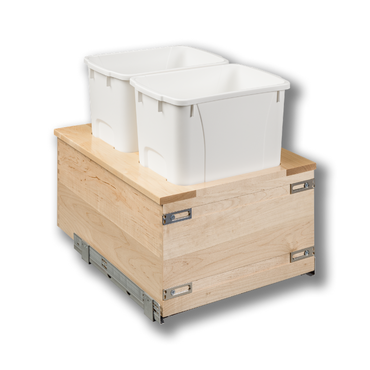 Century Components 18" Signature Series 34 Quart Bottom Mount Waste Container (SIGBM175-34PF)