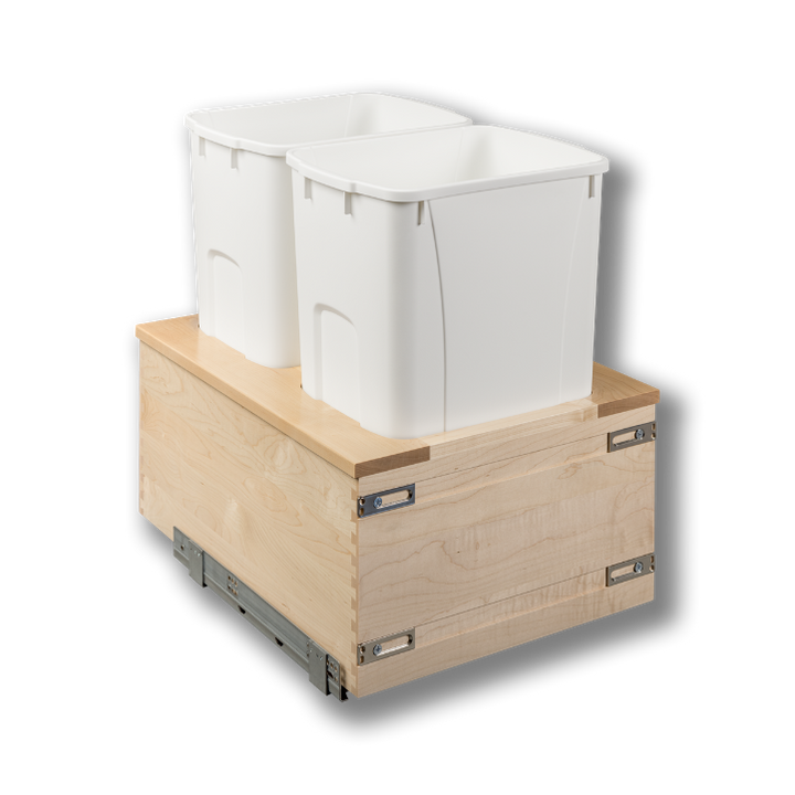 Century Components 18" Signature Series 50 Quart Bottom Mount Waste Container (SIGBM175-50PF)