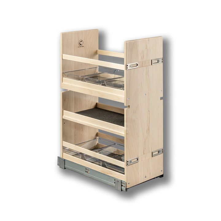 Vanity Organizer Pull-Out in maple, studio view 5
