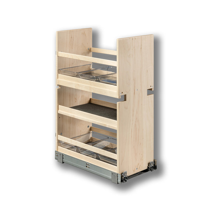 Vanity Organizer Pull-Out in maple, studio view 6