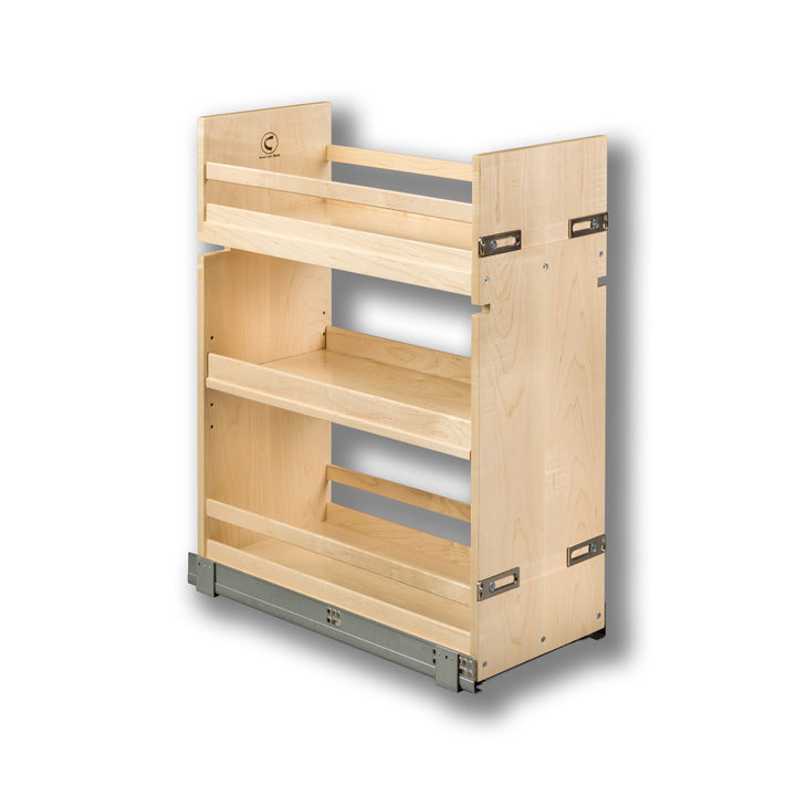 10 1/2" Signature Series Base Cabinet Organizer Frameless in maple, studio view 3