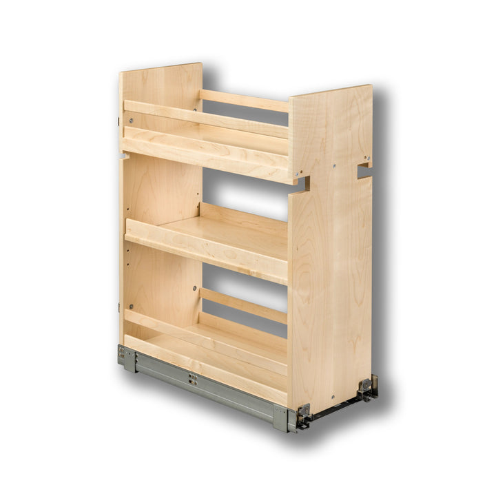 10 1/2" Signature Series Base Cabinet Organizer Frameless in maple, studio view 5
