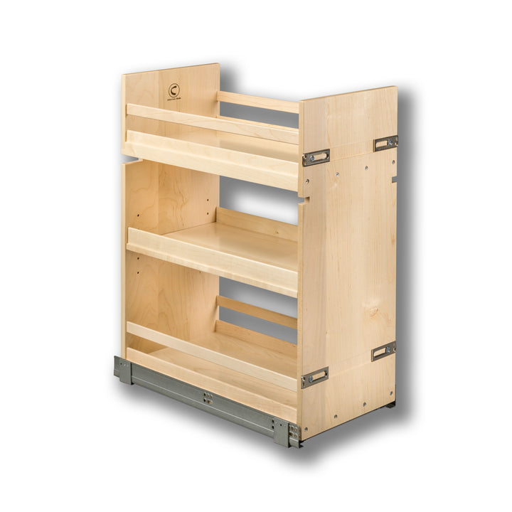 12" Signature Series Base Cabinet Organizer in maple, studio view 3