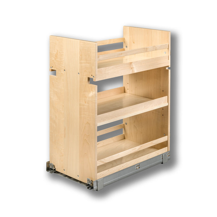 13 1/2" Signature Series Base Cabinet Organizer Frameless in maple, studio view 3