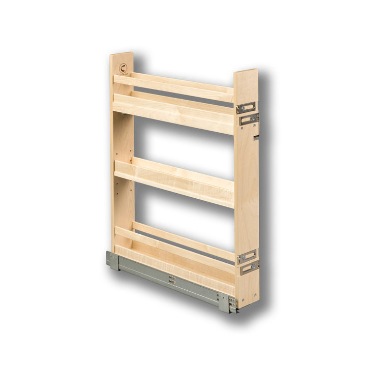 4" Signature Series Base Cabinet Organizer in maple, studio view 3