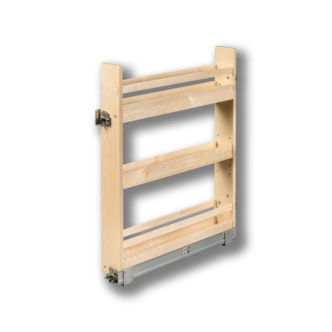 4" Signature Series Base Cabinet Organizer in maple, studio view 4