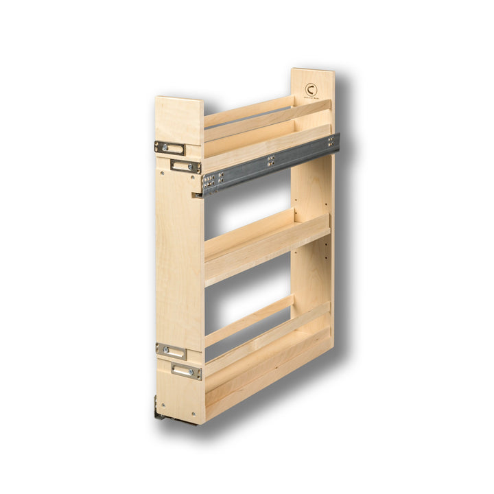 5" Signature Series Base Cabinet Organizer in maple, studio view 2