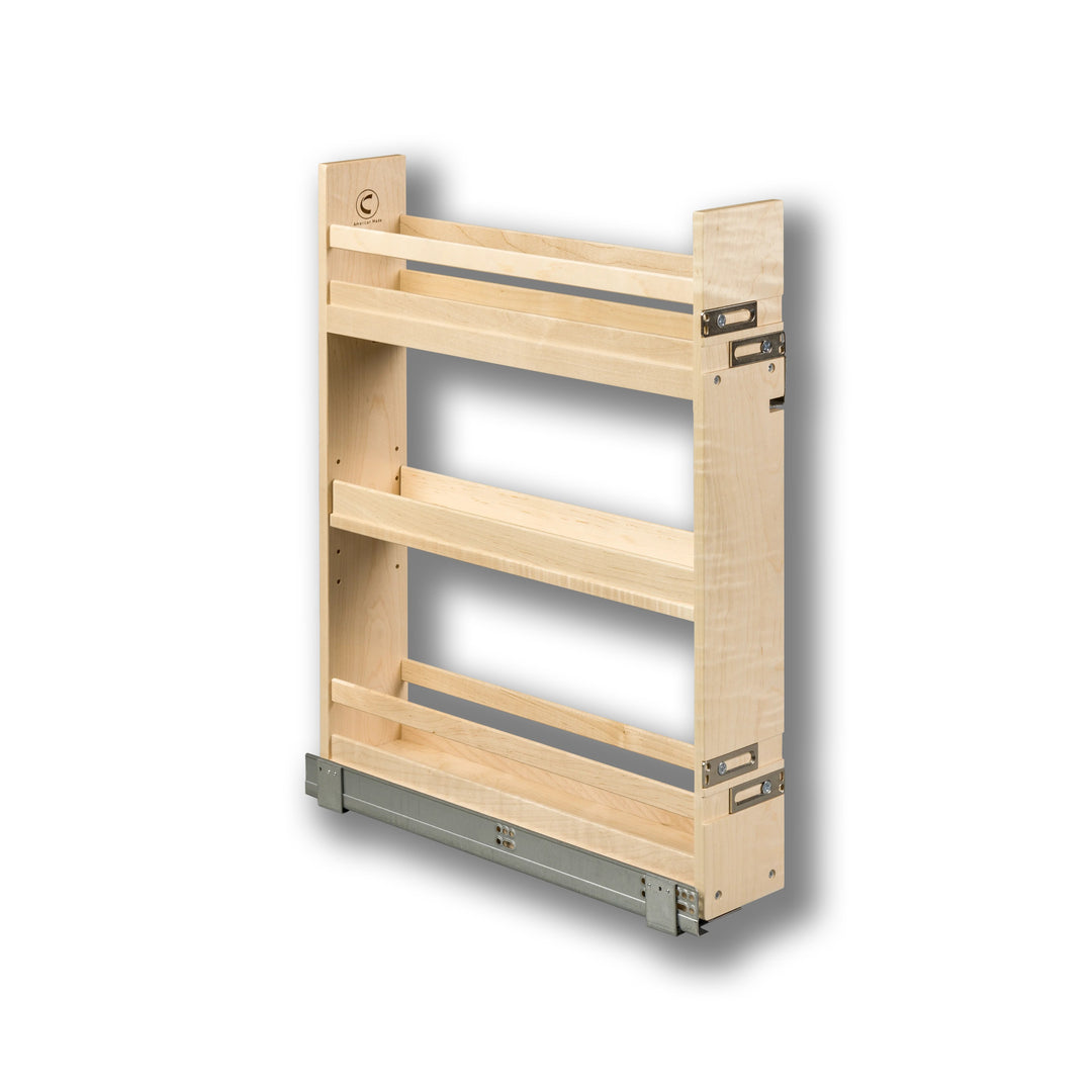 5" Signature Series Base Cabinet Organizer in maple, studio view 3