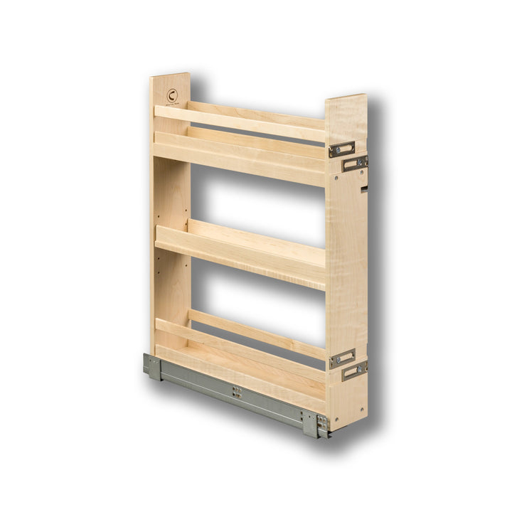 5" Signature Series Base Cabinet Organizer in maple, studio view 3