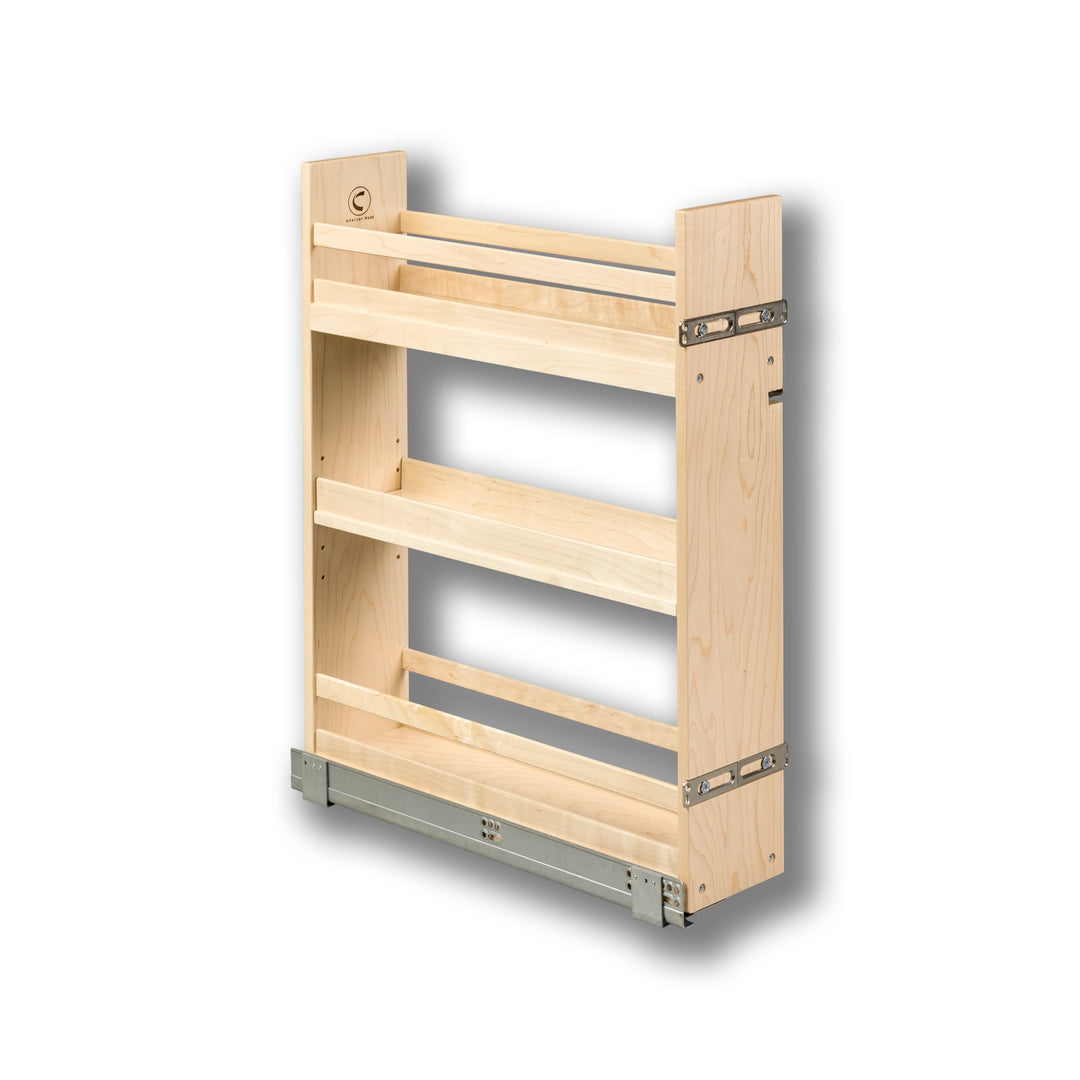 6" Signature Series Base Cabinet Organizer in maple, studio view 2