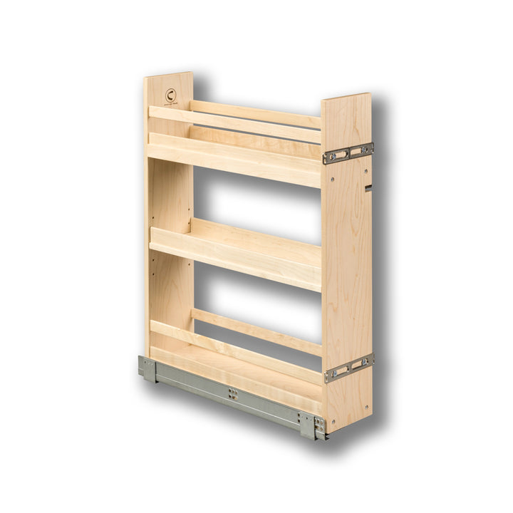 6" Signature Series Base Cabinet Organizer in maple, studio view 2