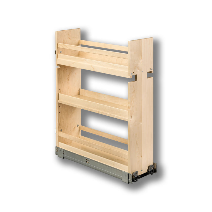 7 1/2" Signature Series Base Cabinet Organizer Frameless in maple, studio view 5