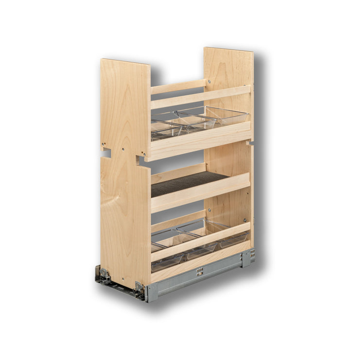 Vanity Organizer Pull-Out in maple, studio view 3
