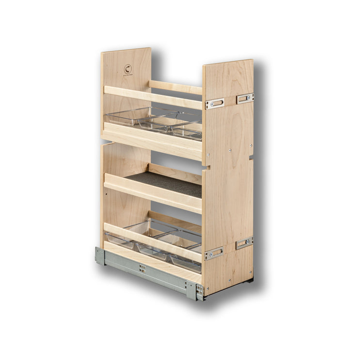 Vanity Organizer Pull-Out in maple, studio view 5