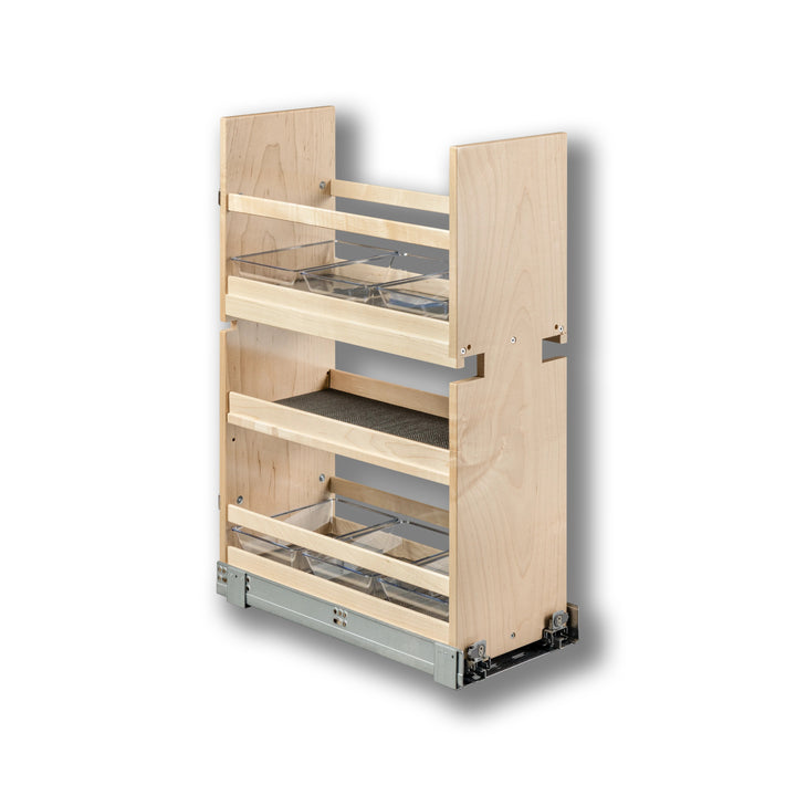 Vanity Organizer Pull-Out in maple, studio view 6