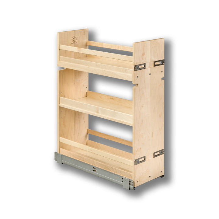 9" Signature Series Base Cabinet Organizer in maple, studio view 3